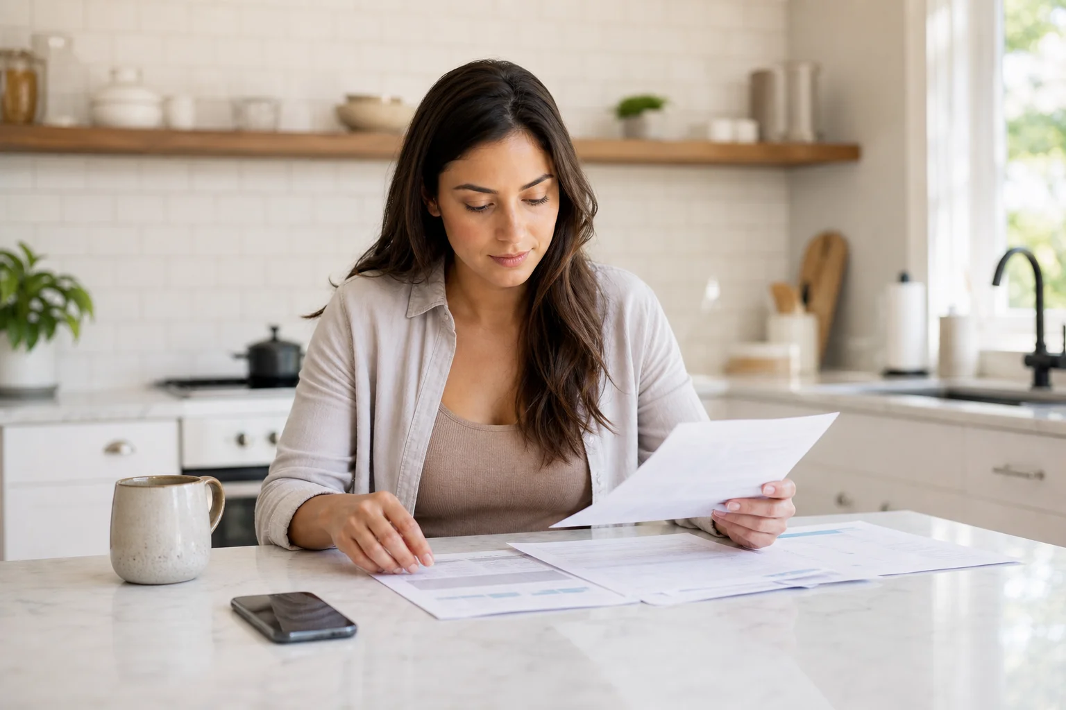 Young adult reviewing catastrophic health insurance plan options with a licensed advisor at a desk