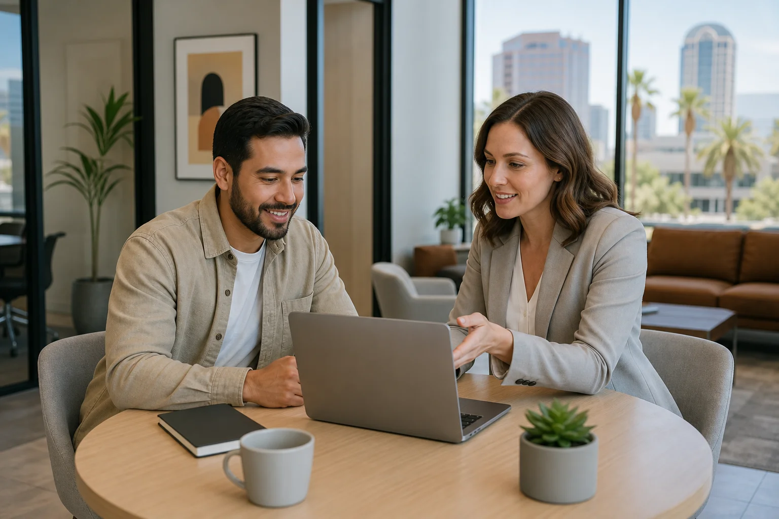 Arizona health insurance advisor comparing Healthcare.gov, eHealth, and HealthSherpa plan options with a self-employed client