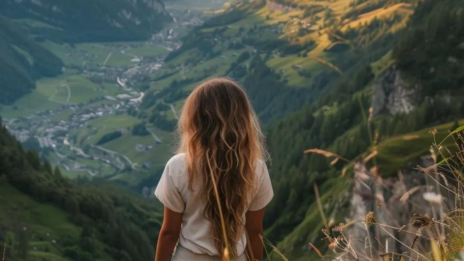 Travel nurse exploring health insurance options in a scenic location