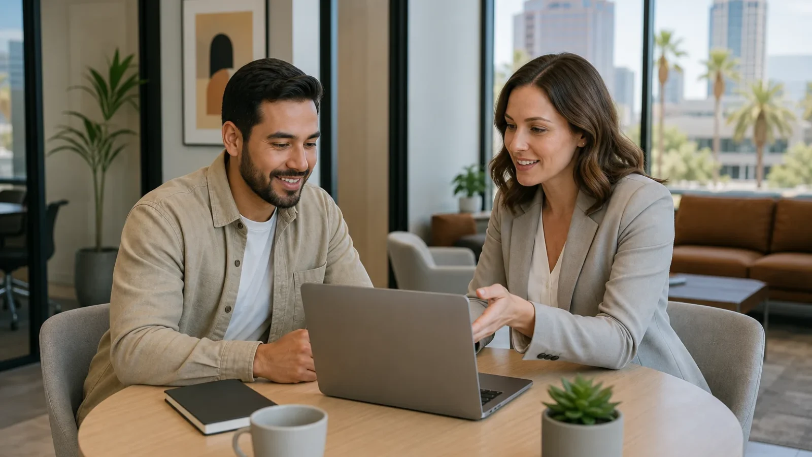 Arizona health insurance advisor comparing Healthcare.gov, eHealth, and HealthSherpa plan options with a self-employed client